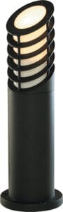 Searchlight Bollards 450mm Outdoor Post Black Aluminium & Glass IP44