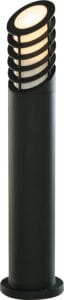 Searchlight Bollards Outdoor Post Black Metal & White Polycarbonate