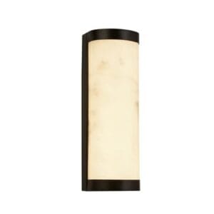 Searchlight Nile LED Wall Light Matt Black Metal & Marbleised Resin