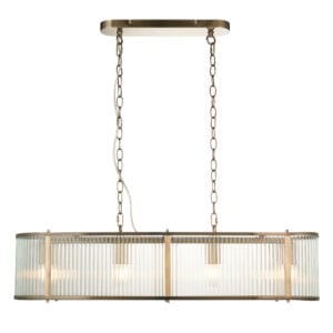 Endon Ridgeton 4lt Linear Pendant