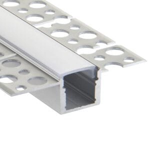 Saxby Rigel Plaster-in Curve 2m Aluminium Profile/Extrusion Silver