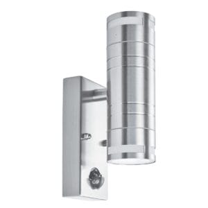 Searchlight Metro Outdoor Wall Light Stainless Steel Metal & Glass
