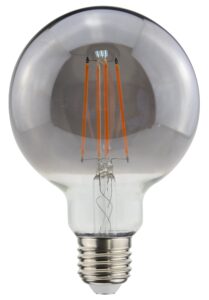 Integral Sunset Vintage Filament Globe G95 Bulb E27 350Lm 7W 2200K Dimmable 300 Beam Smoke