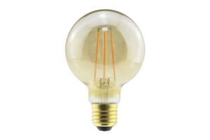 Integral Sunset Vintage Filament Globe G80 Bulb E27 470Lm 3.4W 2200K Dimmable 300 Beam Amber
