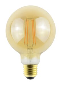 Integral Sunset Vintage Filament Globe G95 Bulb E27 470Lm 3.4W 2200K Dimmable 300 Beam Amber