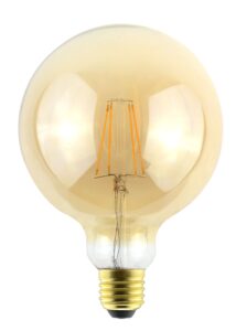 Integral Sunset Vintage Filament Globe G125 Bulb E27 806Lm 5.9W 2200K Dimmable 300 Beam Amber