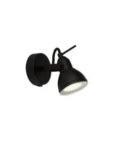Searchlight Focus Spotlight Wall Light Black Metal