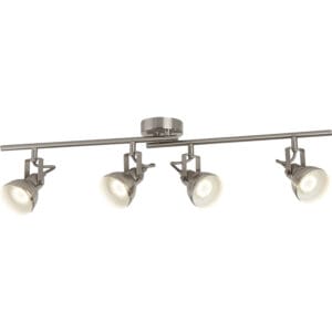 Searchlight Focus 4Lt Spotlight Bar Satin Silver Metal