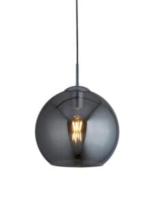 Searchlight Balls Pendant Chrome Metal & Smoked Glass