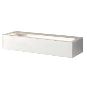 Searchlight Serenity LED Rectangle Wall Bracket Chrome & Frosted Glass