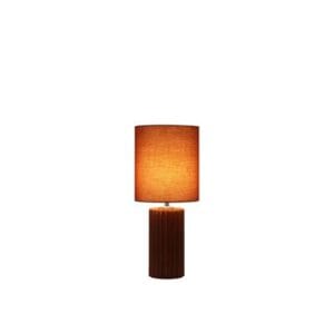 Searchlight Groove 1Lt Table Lamp Burnt Orange with matching shade