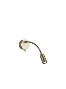 Searchlight Flexy Wall Light Antique Brass Metal