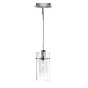 Searchlight Duo I Pendant Chrome & Double Glass