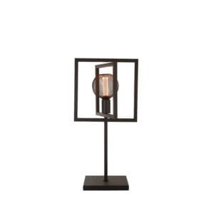 Searchlight Plaza Table Lamp Matt Black Metal