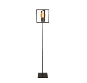 Searchlight Plaza Floor Lamp Matt Black Metal