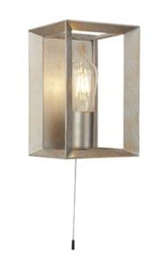 Searchlight Heaton Wall Light Brushed Gold/Silver Metal