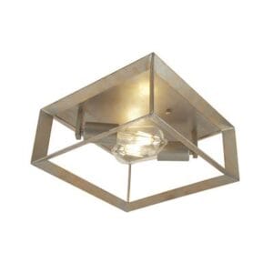 Searchlight Heaton 2Lt Flush Brushed Gold/Silver Metal