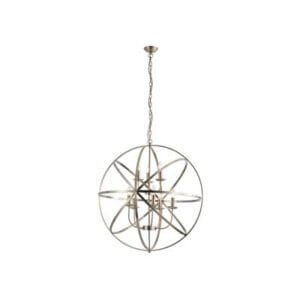 Searchlight Orbit 8Lt Pendant Antique Brass Metal