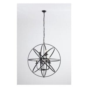 Searchlight Orbit 8Lt Pendant Matt Black Metal