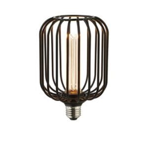 Searchlight Drum Lamp Black Metal