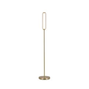 Searchlight Mod LED Floor Lamp Satin Brass Metal Opal Acrylic & Clear