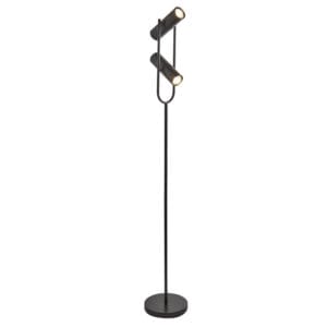 Searchlight Telescope 2Lt Floor Lamp Matt Black Metal