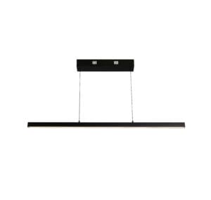 Searchlight Layla Gesture Control Pendant Black Metal & Opal Acrylic