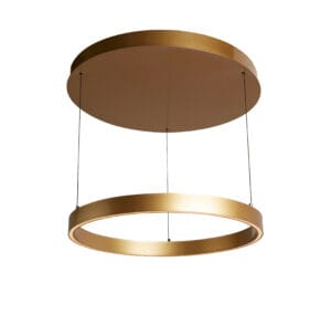 Searchlight Layla Gesture Control Pendant Gold Metal & Opal Acrylic
