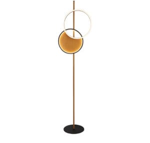Searchlight Curio Floor Lamp Black Metal & Wood