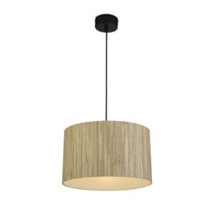 Searchlight Meadow 1Lt Pendant convertible to Flush Natural Grass Shade