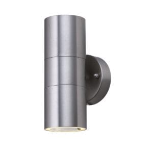 Searchlight Metro Outdoor Wall Light Stainless Steel Metal & Glass