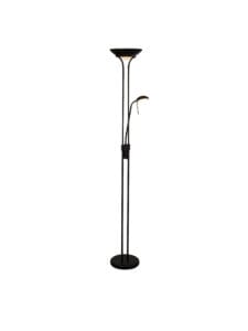Searchlight Mother & Child Floor Lamp Matt Black Metal & Glass