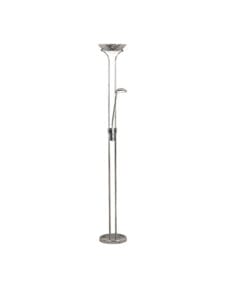 Searchlight Mother & Child Floor Lamp Chrome Metal & Glass