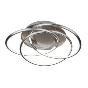 Searchlight Magic LED Flush Satin Silver