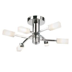 Endon Havana 6 Light Ceiling Fitting (Polished Chrome)