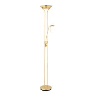 Endon Rome Mother & Child 230W & 33W Floor Lamp ( Brass)