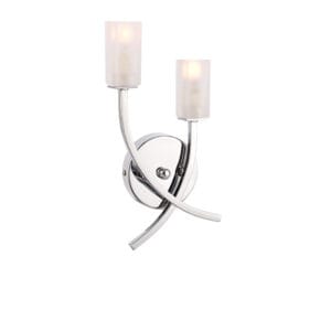 Endon Havana Twin Wall Light (Polished Chrome)
