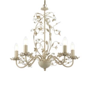 Endon Lullaby 5lt Pendant (Cream Brushed Gold)