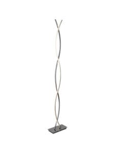 Searchlight Platt LED Wave Floor Lamp Chrome & Opal