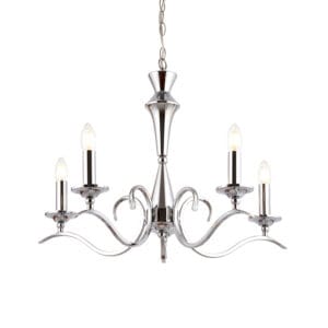 Endon Kora 5lt Pendant (Polished Chrome)