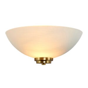 Endon Welles Wall Light (White ed Glass)