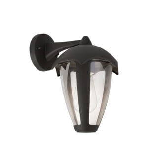 Searchlight Bluebell Outdoor Wall Light Grey Metal & Clear Polycarb