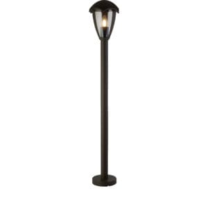 Searchlight Bluebell Outdoor Post Grey Metal & Clear Polycarb