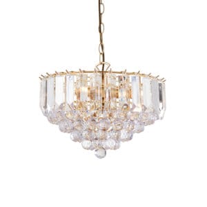 Endon Fargo 3lt Pendant (Brass)
