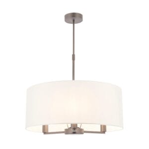 Endon Daley 3 Light Pendant (Matt Nickel)