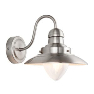 Endon Mendip Single Wall Light ( Nickel)