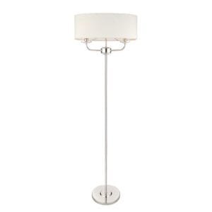 Endon Nixon Floor Lamp (Bright Nickel)