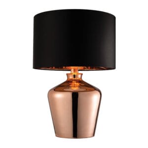 Endon Waldorf Table Lamp (Copper Glass)