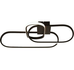 Searchlight Clip Flush Black Metal