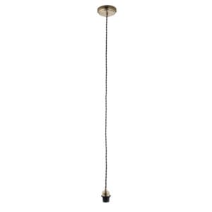 Endon Cable Flex Set 1lt pendant 60W (Antique Brass)